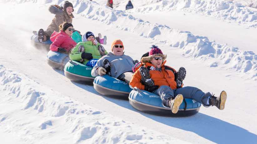 Snow Tubing at Hunter Mountain