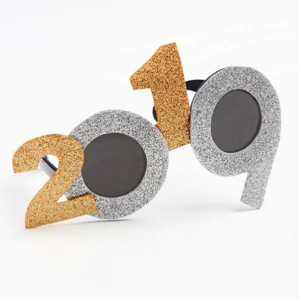2019 Glasses with glitter