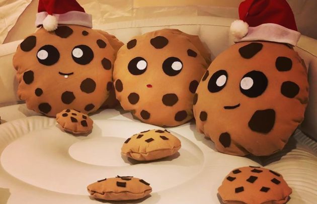 stuffed animal cookies in an indoor igloo