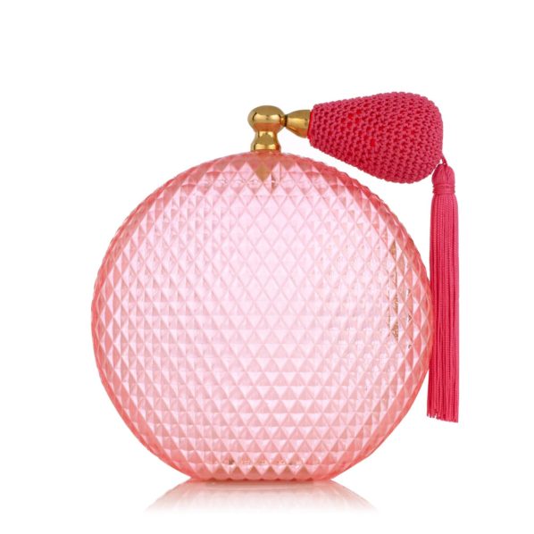 purse shaped like a perfume bottle