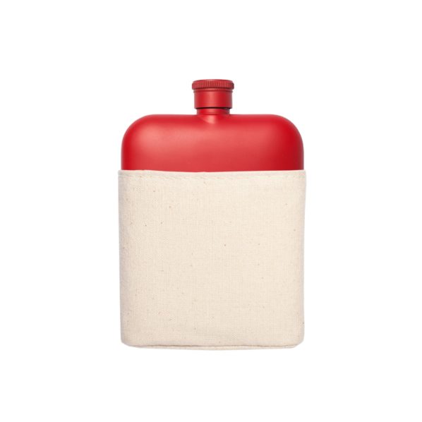 Izola Red Flask with Canvas Carrier
