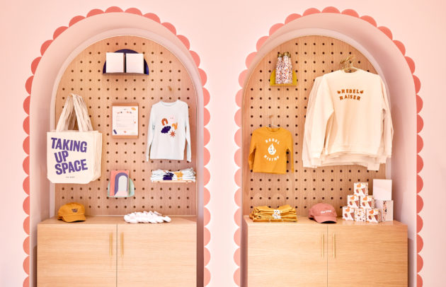 millennial pink retail display