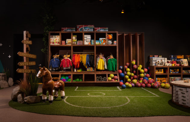 interior of childrens clothing and gift store