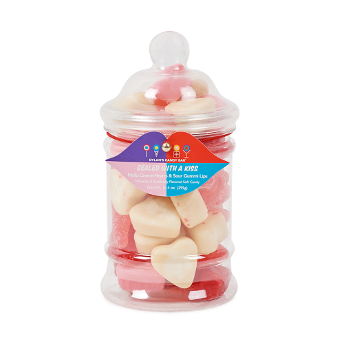 Dylan's Candy Bar Sealed With A Kiss Valentine's Day 2019 Mini Apothecary Jar 