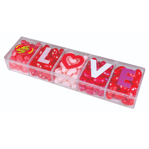 Jelly Belly LOVE Beans 4 oz Clear Gift Box