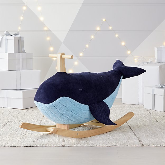 rocking toy shaped like a whale