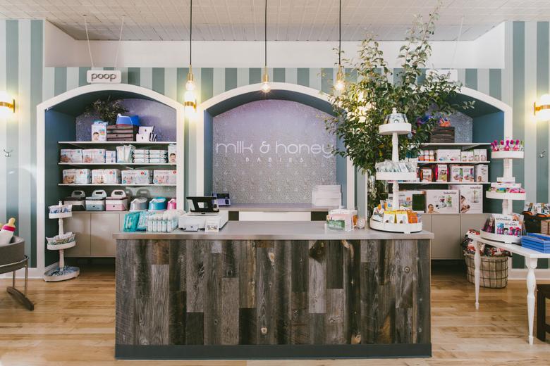 Milk and shop honey baby store