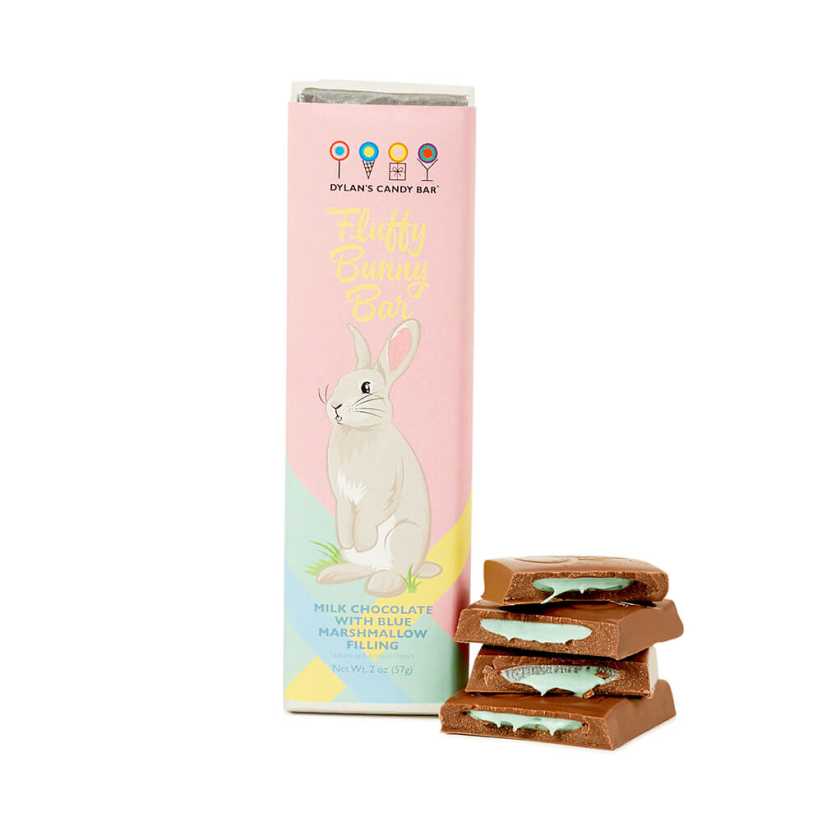 Dylan’s Candy Bar Blue Marshmallow Chocolate Fluffy Bunny Bar