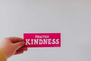 practice kindness sign