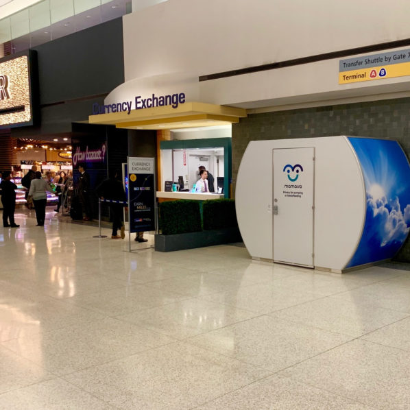 Mamava Lactation Suite at Newark International Airport.