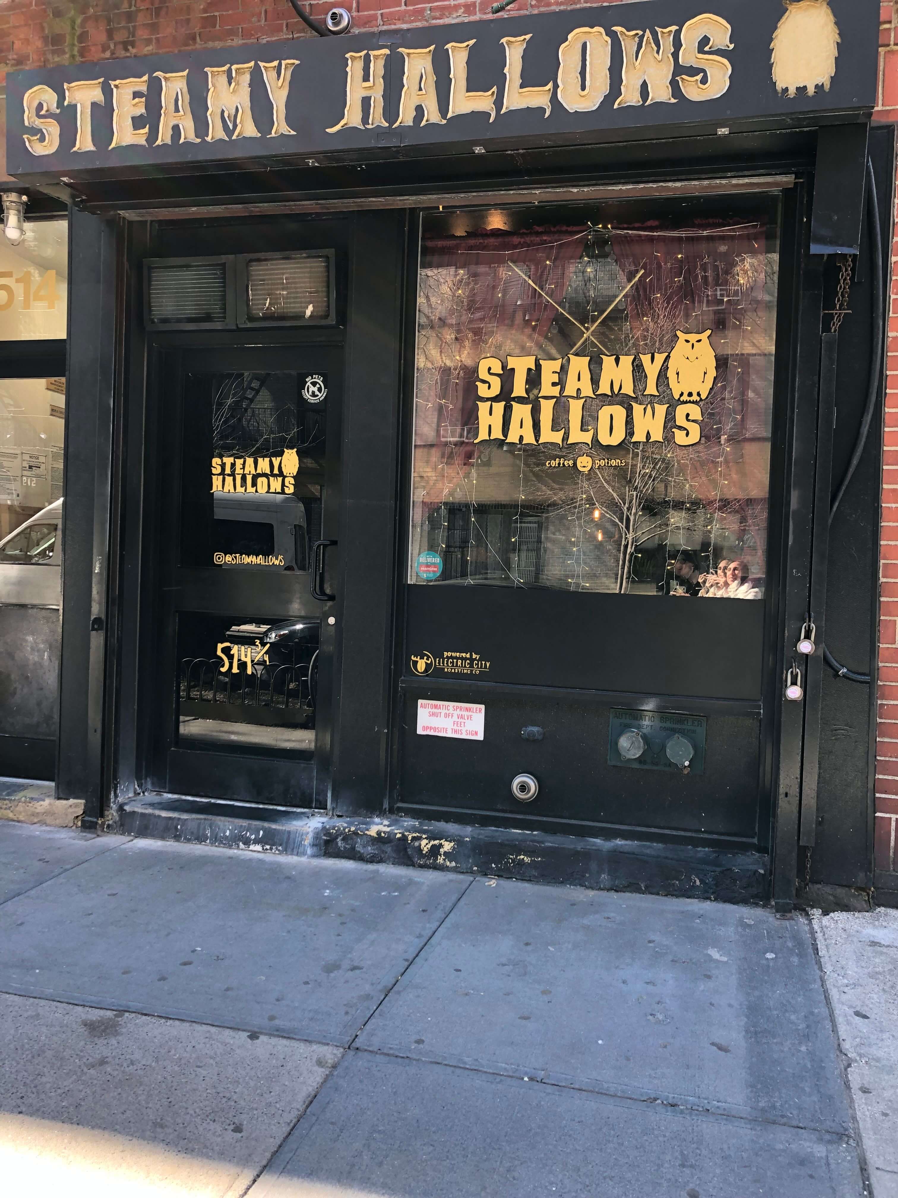 Facade of Steamy Hallows