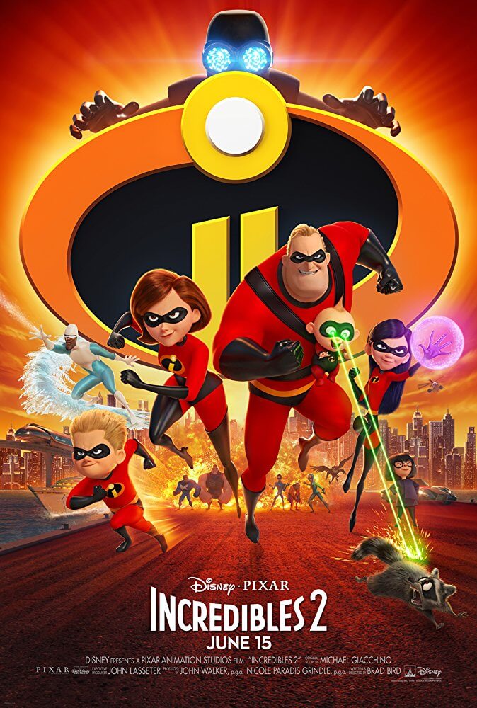 Samuel L. Jackson, Holly Hunter, Craig T. Nelson, Brad Bird, Sarah Vowell, Eli Fucile, and Huck Milner in Incredibles 2 (2018)