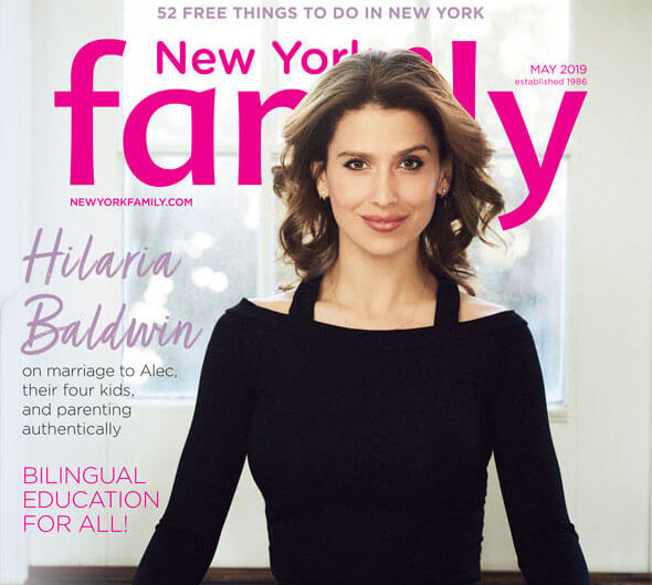 hilaria baldwin on cover of new york family