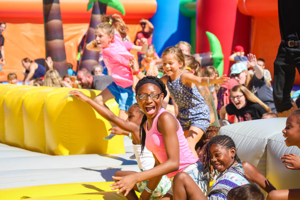 kids at big bounce