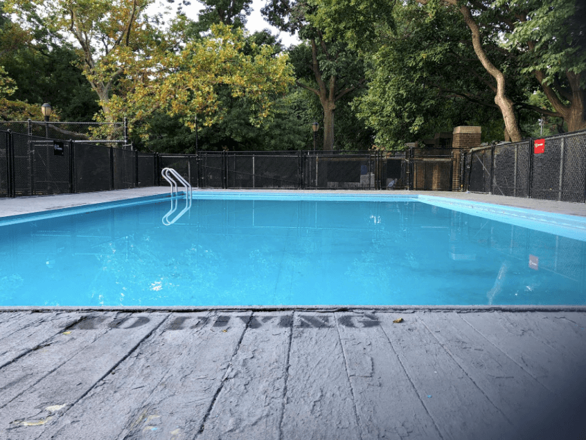 Photo of the mini pool at Tompkins Square Park