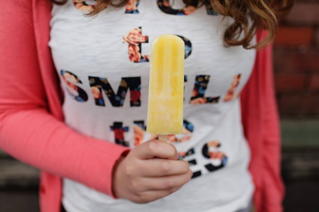 kid with popsicle