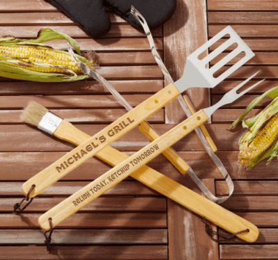 Personalized BBQ Grill Utensil Set