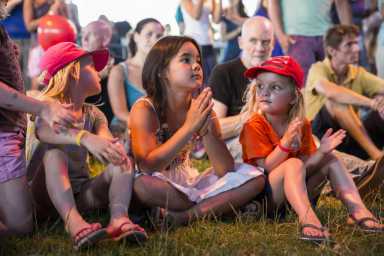 kids on the lawn