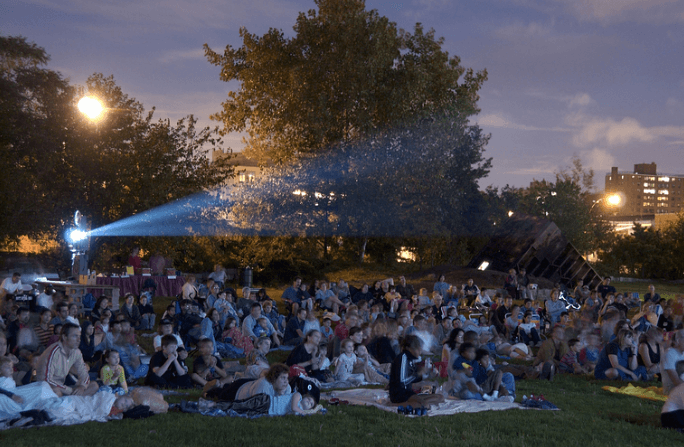 Outdoor Cinema at Socrates Sculpture Park