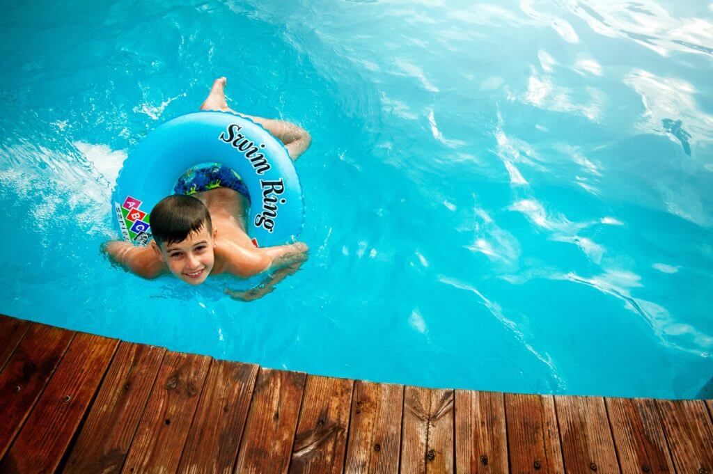 boy in pool