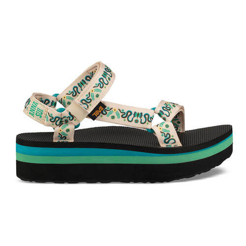 Teva x Anna Sui Flatform Universal Sandal in Teal