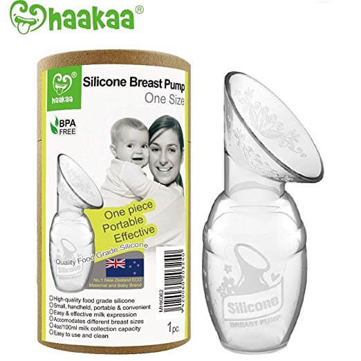 Best Manual Breast Pump: Haakaa Silicone Breast Pump with Suction 