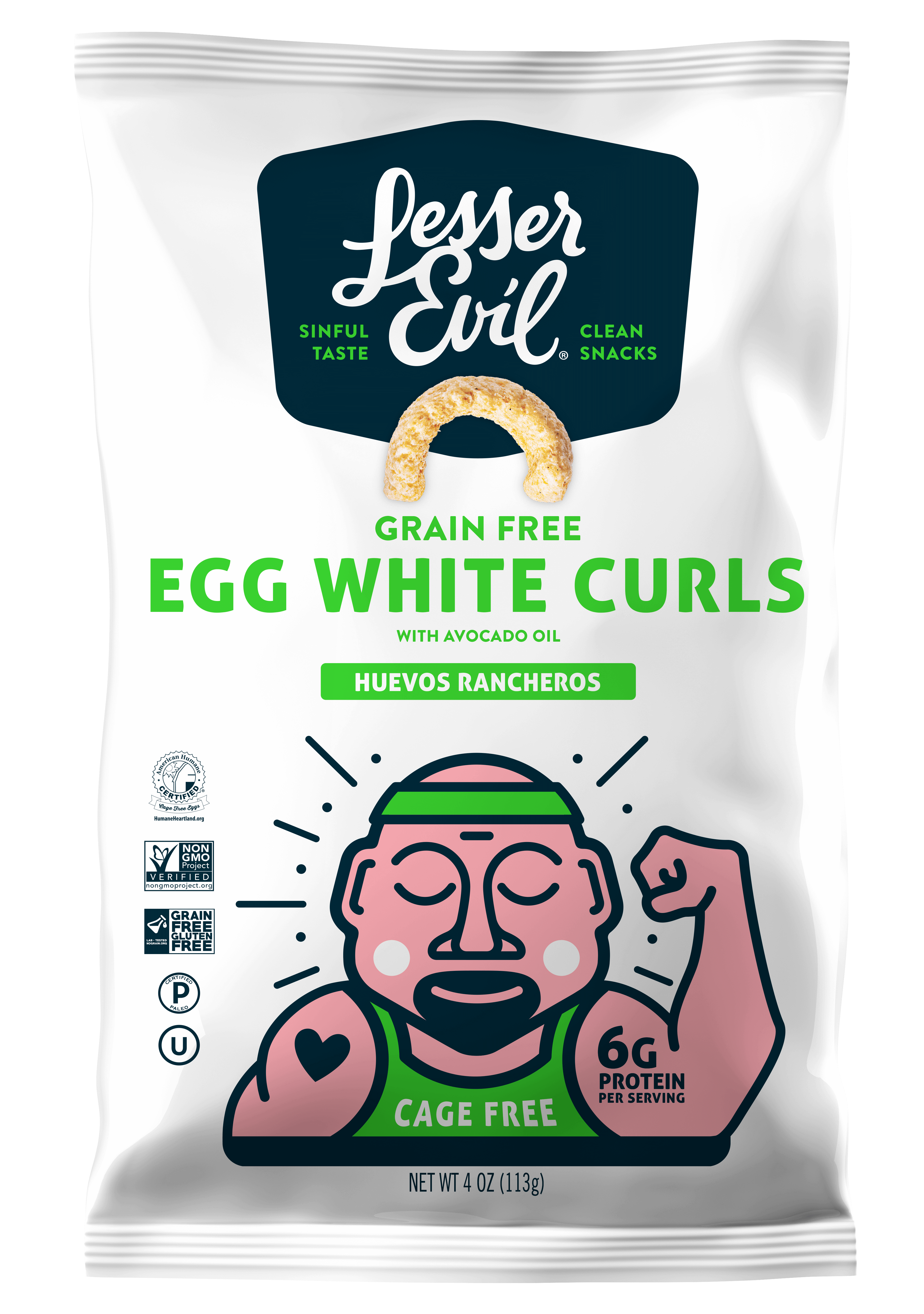 LesserEvil Egg White Curls Huevos Rancheros