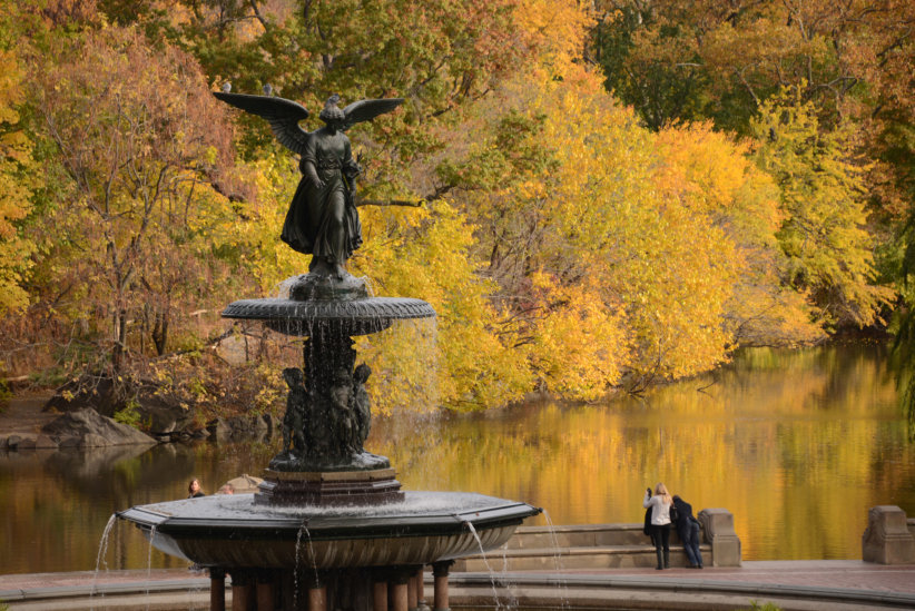 The Bethesda Fountain during Fall