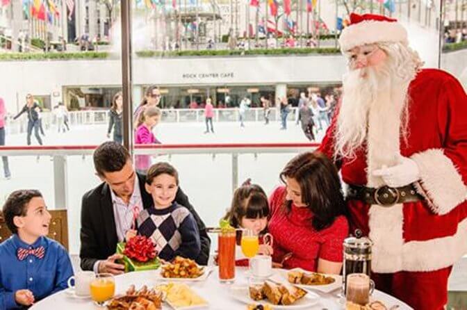 Breakfast with Santa at Rockefeller Plaza