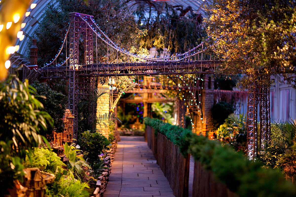 New York Botanical Garden Holiday Lighting Ceremony - Fordham Manor, The Bronx