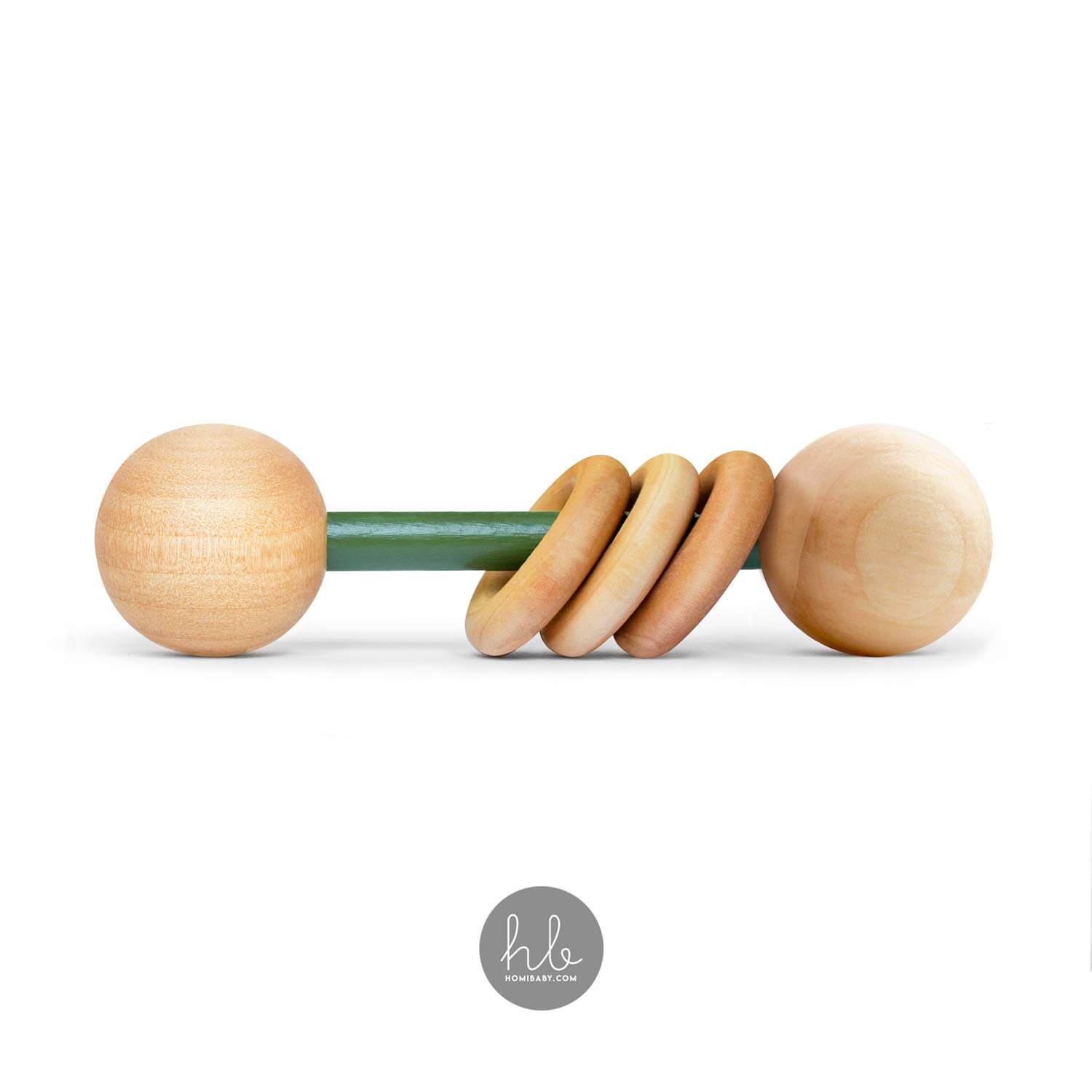 Wood Baby Rattle by Homi Baby