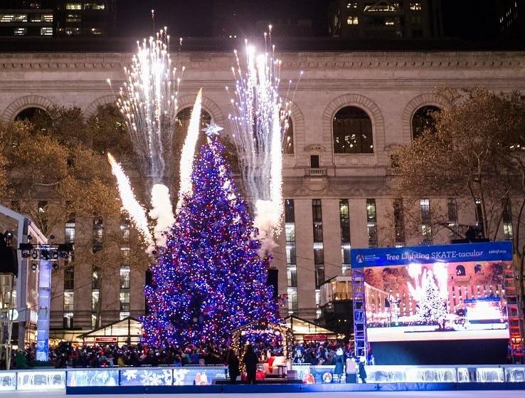 Bryant Park's Annual Tree Lighting - Midtown, Manhattan