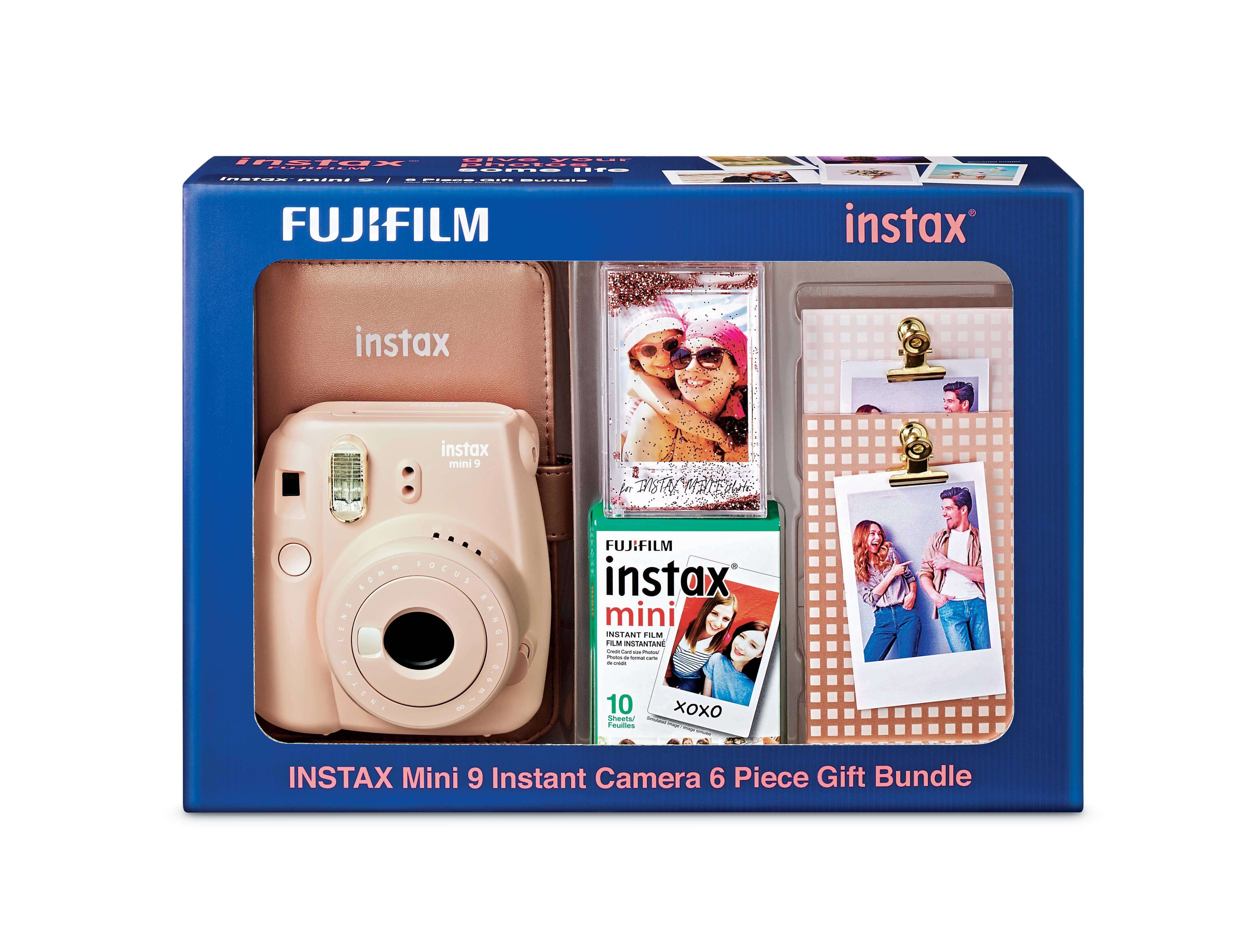 Fujifilm Instax Mini 9 Rose Quartz Camera Holiday Bundle