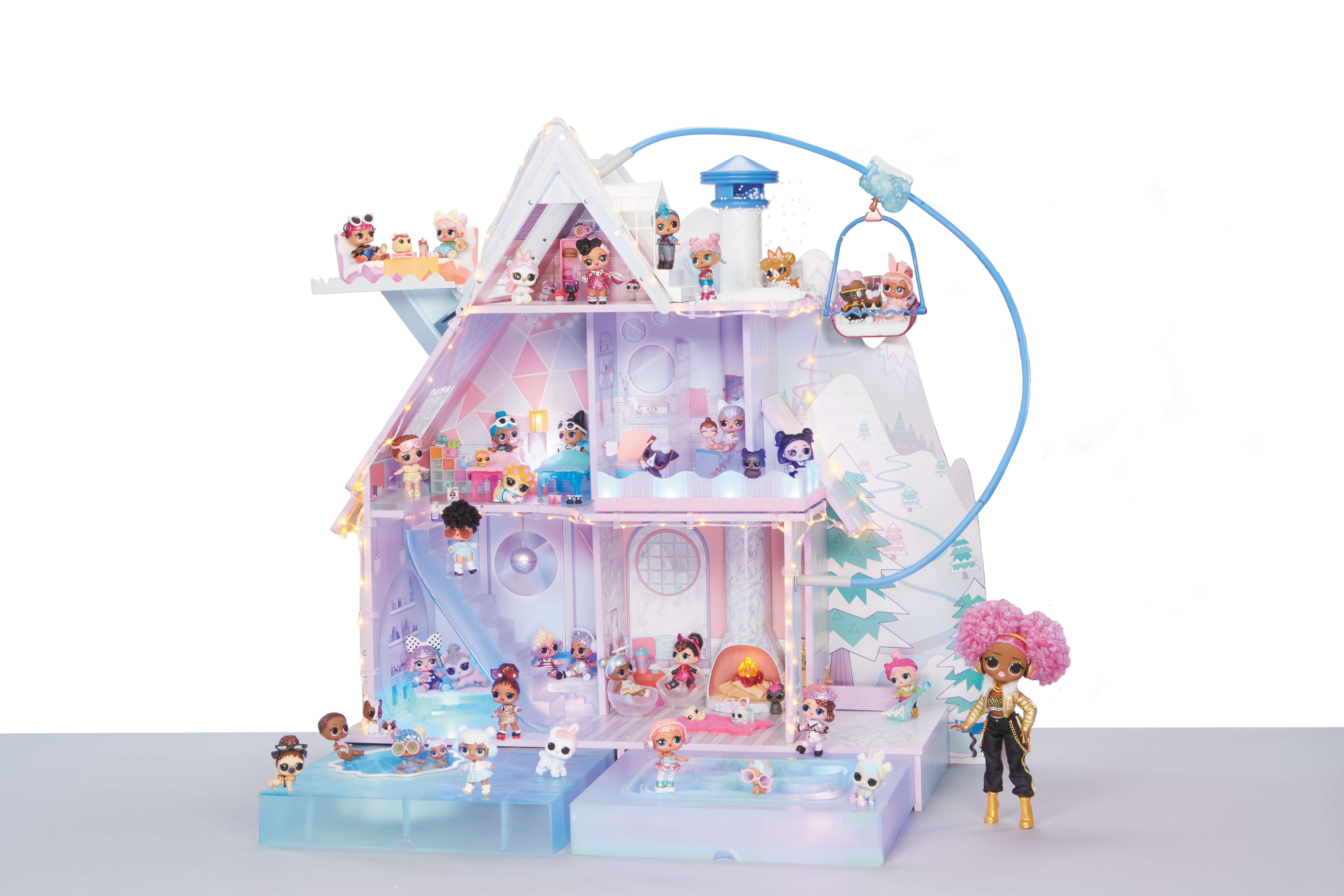 L.O.L. Surprise Winter Disco Chalet Doll House