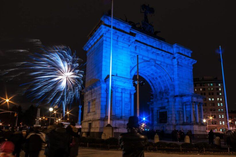  Grand Army Plaza New Year's Eve Fireworks december in brooklyn