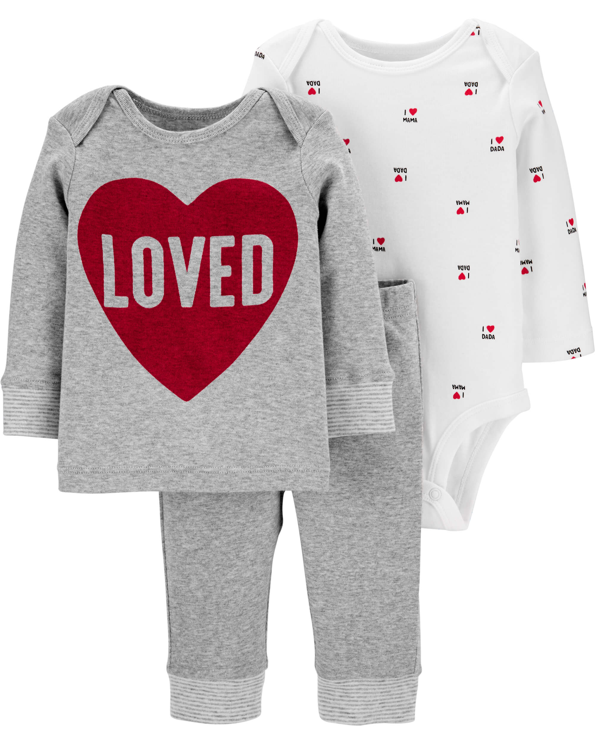 Carters: Family Matching Valentine’s Pajamas