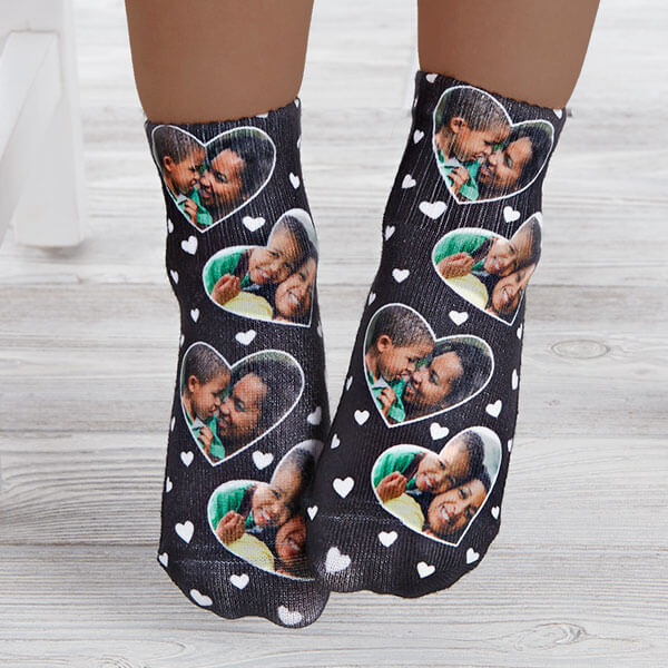 Personalization Mall My Valentine Personalized Toddler Photo Socks