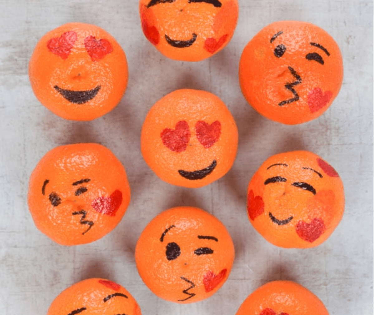 Love Emoji Oranges