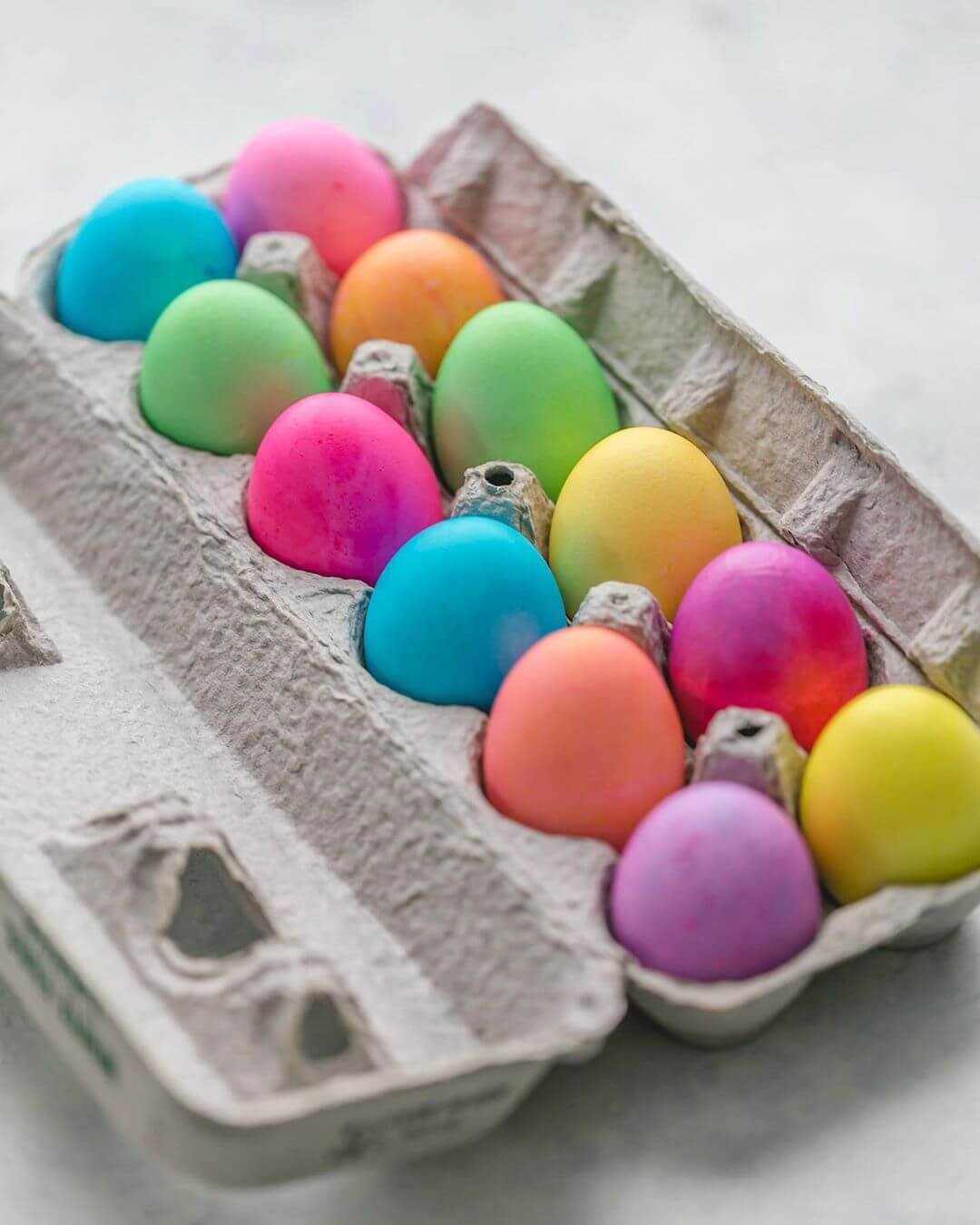  Food Coloring Easter Eggs