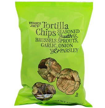 Tortilla Chips Seasoned With Brussels Sprouts, Garlic, Onion & Parsley