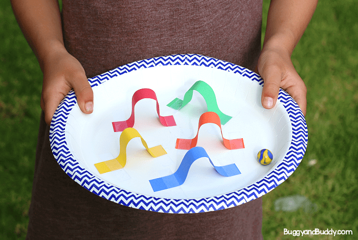 Paper Plate Marble Maze Engineering Experiment
