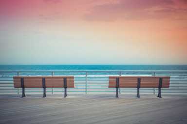 Sunset Benches beach