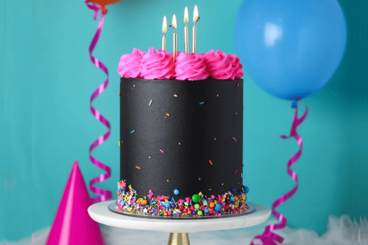 Black Glam Birthday Cake Kit by Sheri Wilson from GlobalBelly