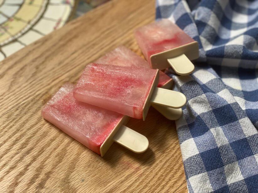 tie-dye watermelon ice pops