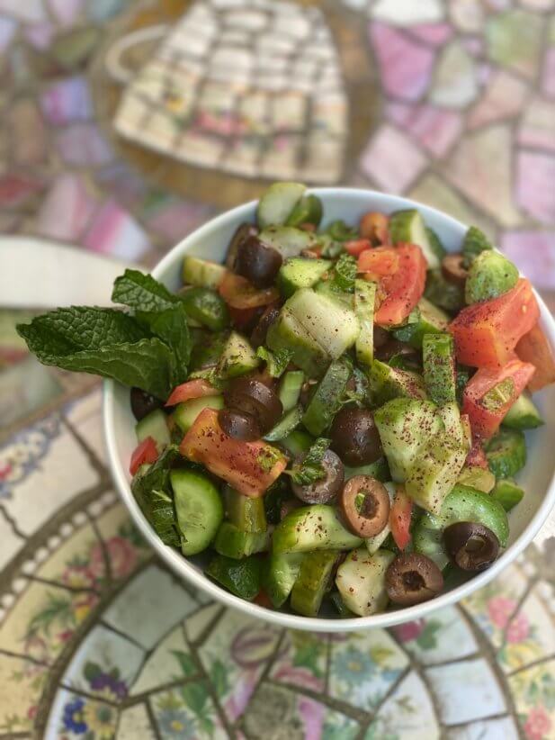 green mediterranean salad summer lunches and snacks