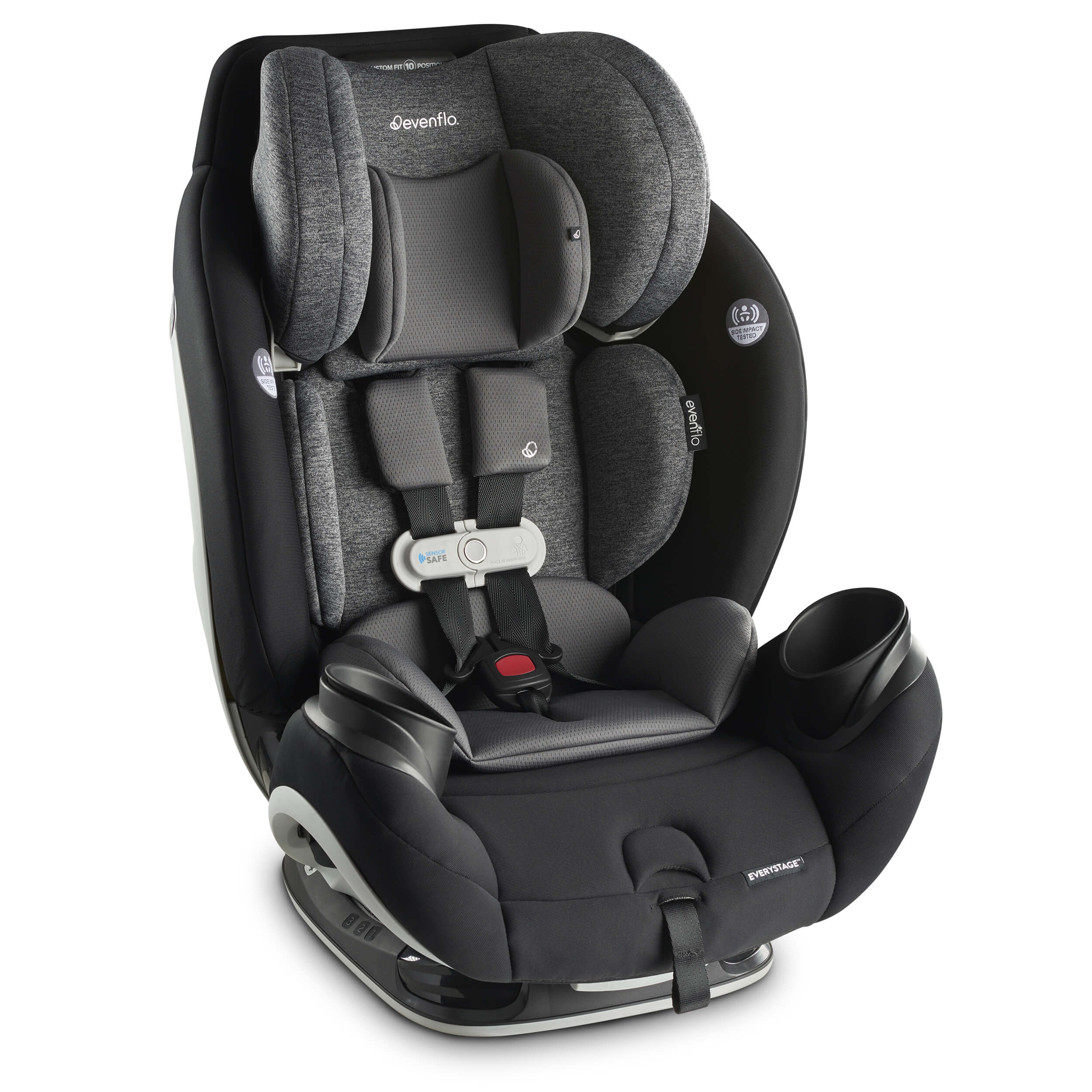 Best Tech Car Seat - Evenflo Gold SensorSafe EveryStage Smart All-in-One Convertible Car Seat 