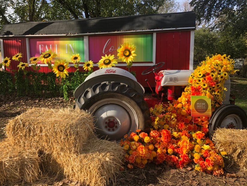 tractor at floral escape