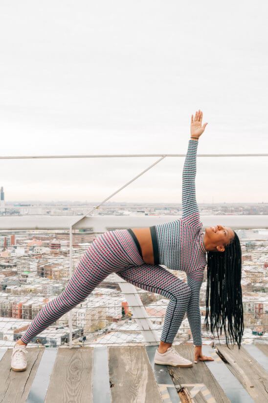 Denise Nicole stretching