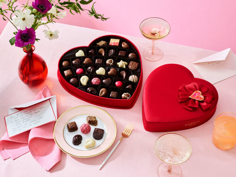 Godiva Valentine's Day heart box