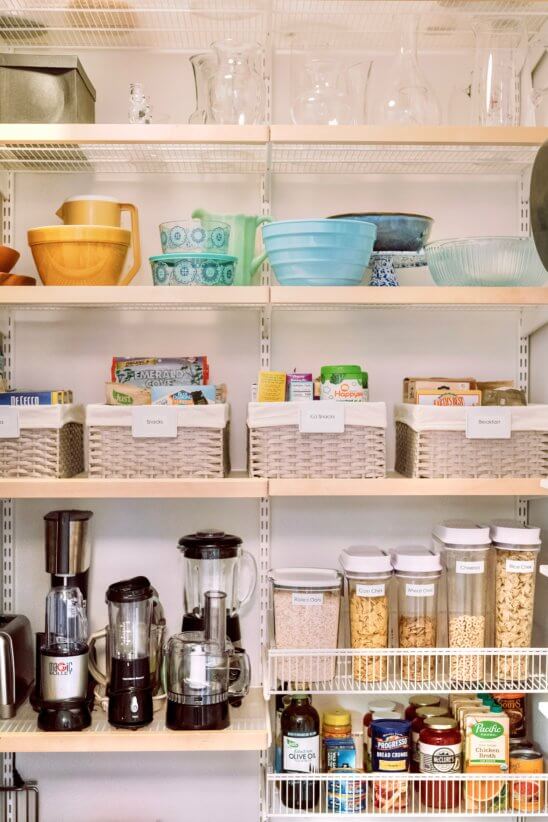 clean and organized pantry